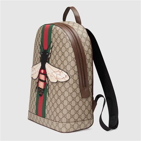 gucci backpack cheap gold bees